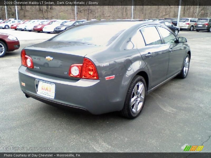 Dark Gray Metallic / Ebony 2009 Chevrolet Malibu LT Sedan