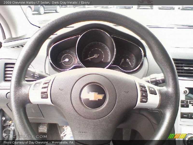 Dark Gray Metallic / Ebony 2009 Chevrolet Malibu LT Sedan