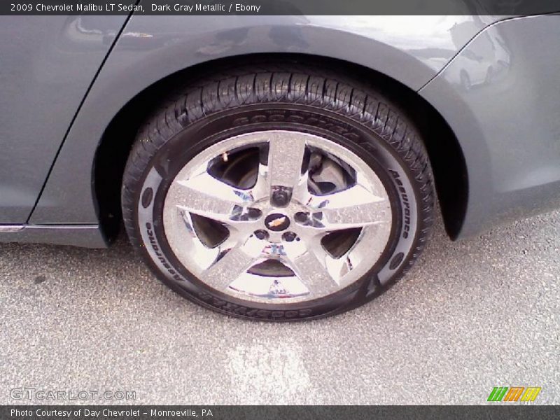Dark Gray Metallic / Ebony 2009 Chevrolet Malibu LT Sedan