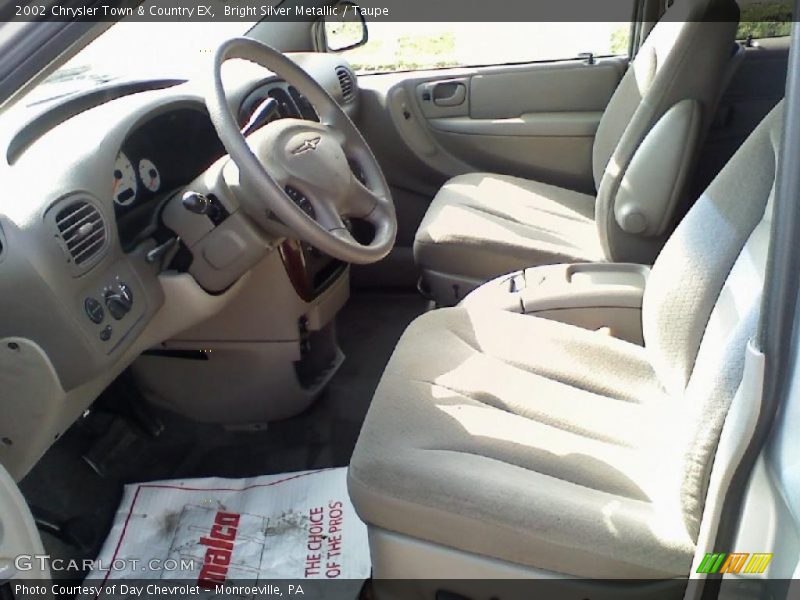 Bright Silver Metallic / Taupe 2002 Chrysler Town & Country EX