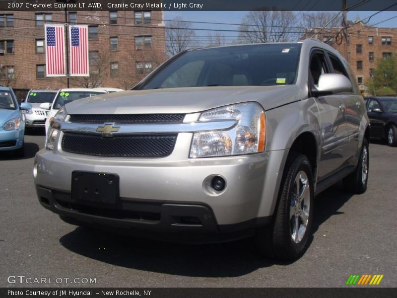 Granite Gray Metallic / Light Gray 2007 Chevrolet Equinox LT AWD