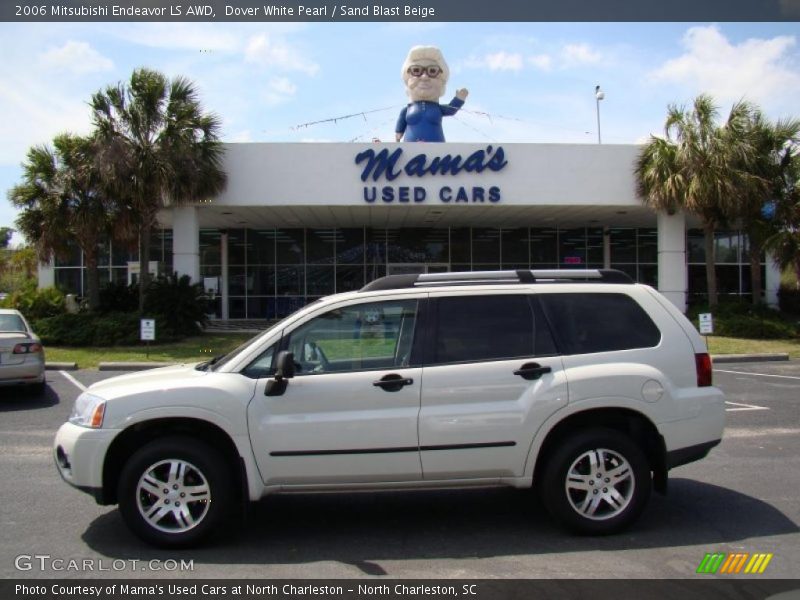 Dover White Pearl / Sand Blast Beige 2006 Mitsubishi Endeavor LS AWD