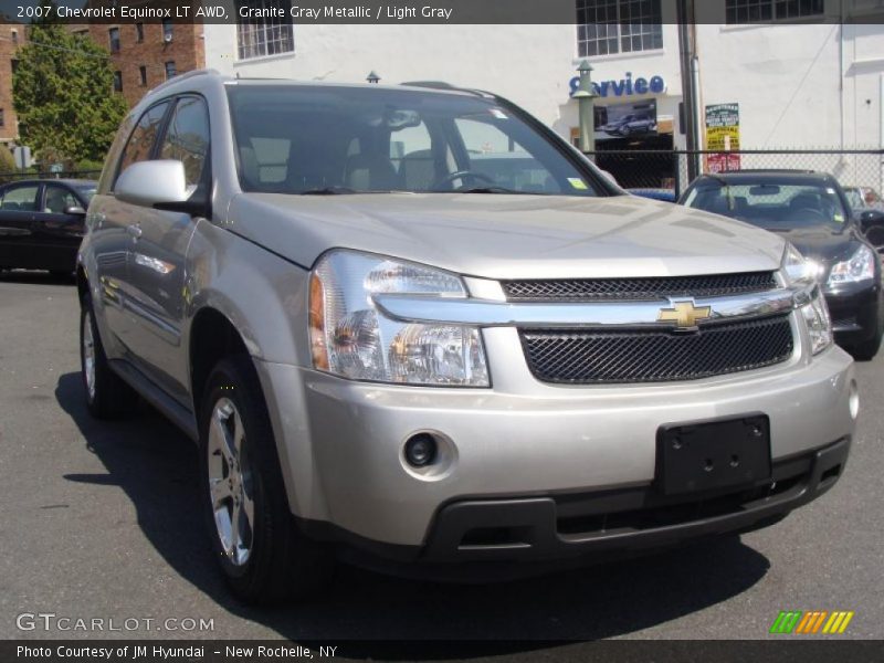 Granite Gray Metallic / Light Gray 2007 Chevrolet Equinox LT AWD