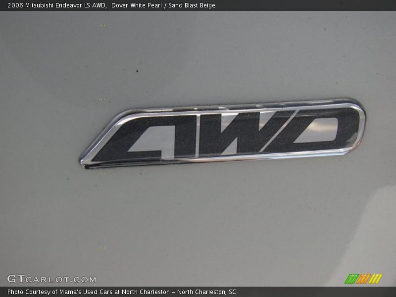 Dover White Pearl / Sand Blast Beige 2006 Mitsubishi Endeavor LS AWD