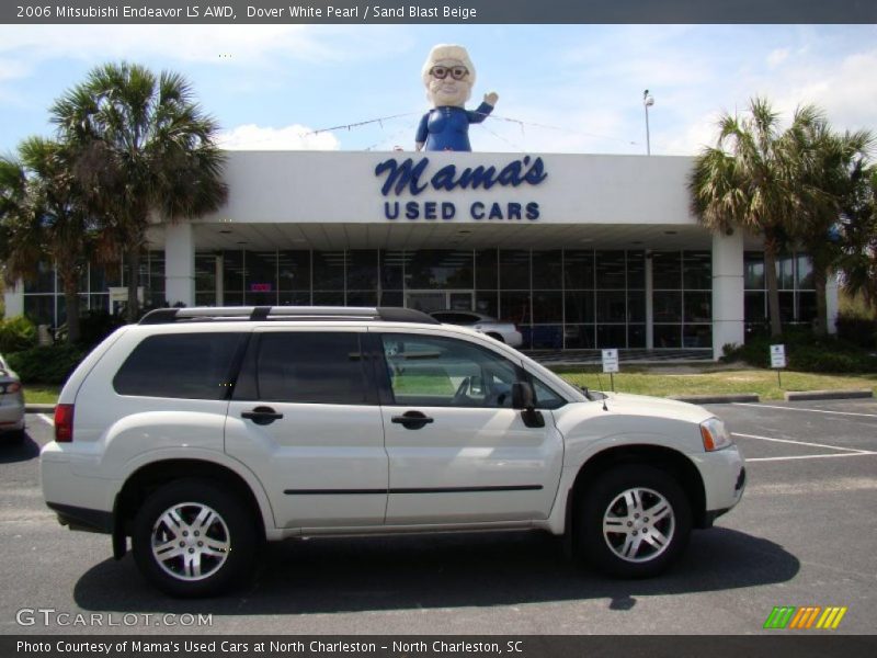 Dover White Pearl / Sand Blast Beige 2006 Mitsubishi Endeavor LS AWD