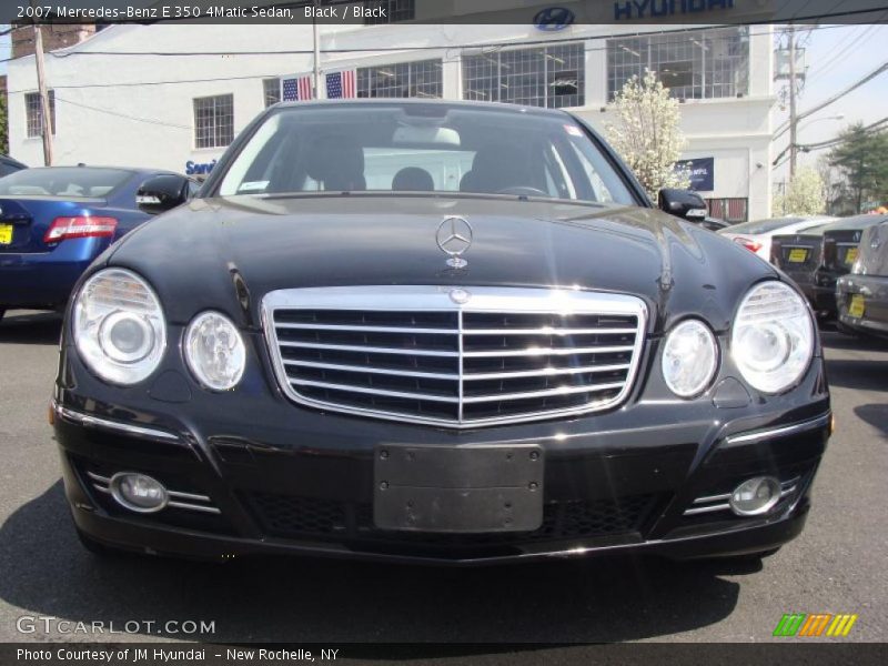 Black / Black 2007 Mercedes-Benz E 350 4Matic Sedan