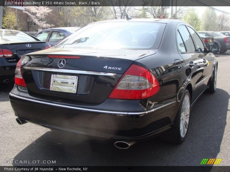 Black / Black 2007 Mercedes-Benz E 350 4Matic Sedan
