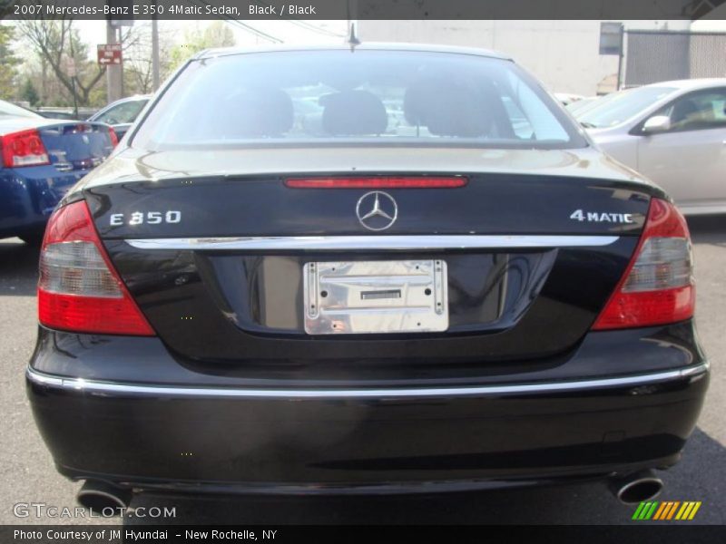 Black / Black 2007 Mercedes-Benz E 350 4Matic Sedan