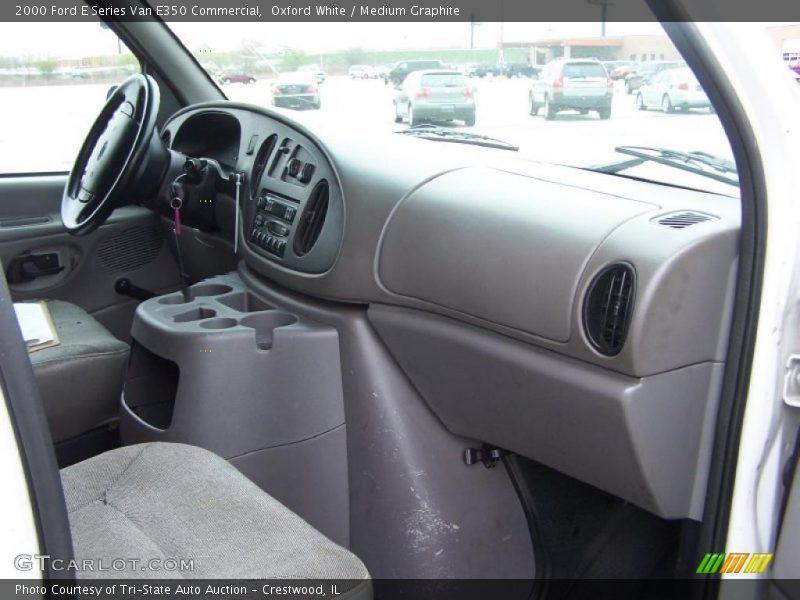 Oxford White / Medium Graphite 2000 Ford E Series Van E350 Commercial
