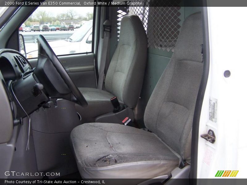 Oxford White / Medium Graphite 2000 Ford E Series Van E350 Commercial