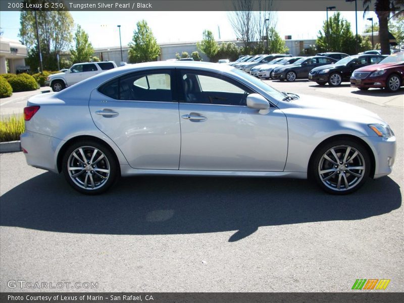 Tungsten Silver Pearl / Black 2008 Lexus IS 250