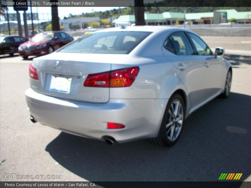 Tungsten Silver Pearl / Black 2008 Lexus IS 250