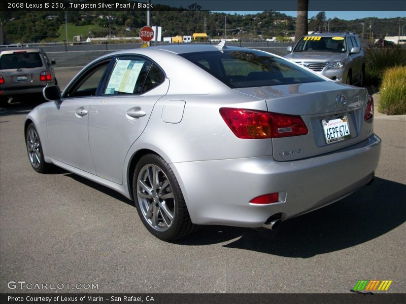 Tungsten Silver Pearl / Black 2008 Lexus IS 250