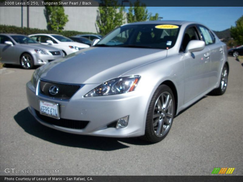 Tungsten Silver Pearl / Black 2008 Lexus IS 250
