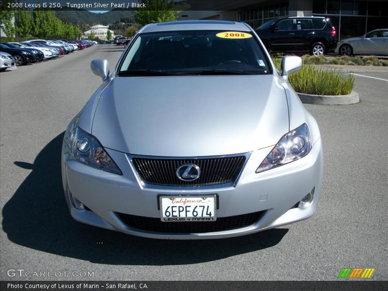 Tungsten Silver Pearl / Black 2008 Lexus IS 250