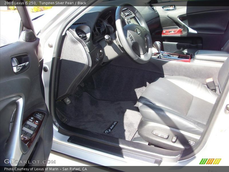 Tungsten Silver Pearl / Black 2008 Lexus IS 250