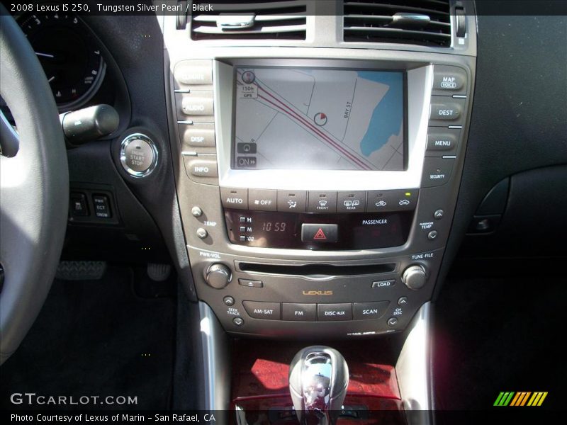 Tungsten Silver Pearl / Black 2008 Lexus IS 250