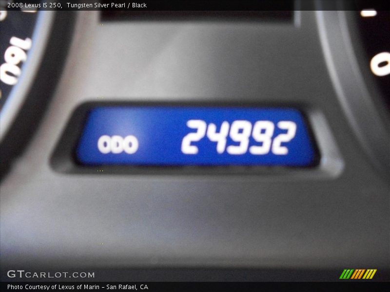 Tungsten Silver Pearl / Black 2008 Lexus IS 250