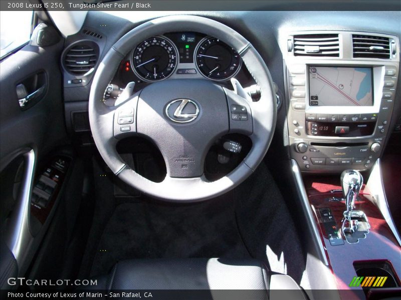 Tungsten Silver Pearl / Black 2008 Lexus IS 250