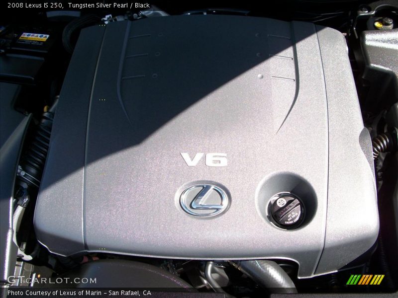 Tungsten Silver Pearl / Black 2008 Lexus IS 250