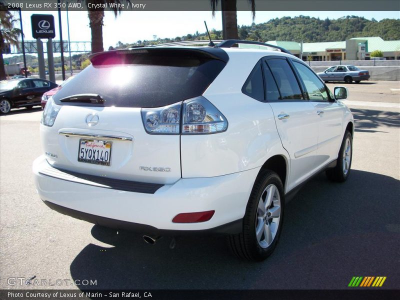 Crystal White / Ivory 2008 Lexus RX 350 AWD