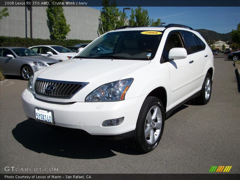 Crystal White / Ivory 2008 Lexus RX 350 AWD