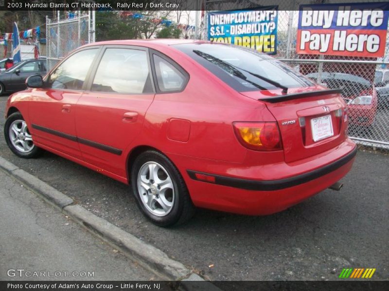 Rally Red / Dark Gray 2003 Hyundai Elantra GT Hatchback