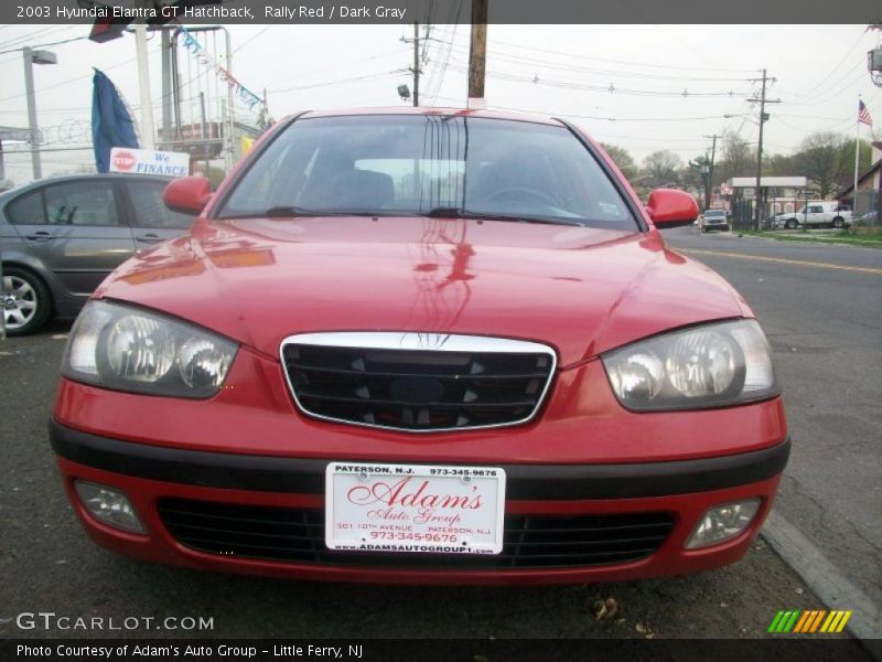 Rally Red / Dark Gray 2003 Hyundai Elantra GT Hatchback