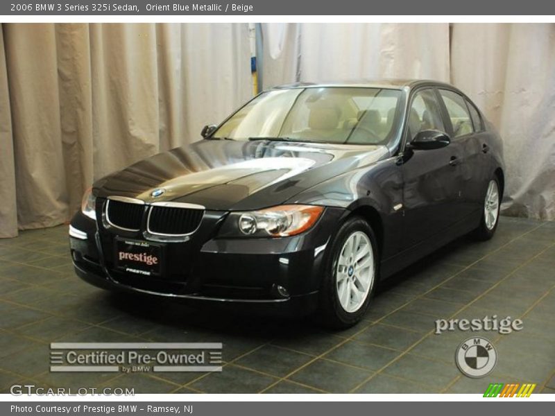 Orient Blue Metallic / Beige 2006 BMW 3 Series 325i Sedan