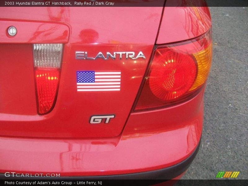 Rally Red / Dark Gray 2003 Hyundai Elantra GT Hatchback