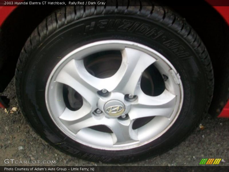 Rally Red / Dark Gray 2003 Hyundai Elantra GT Hatchback