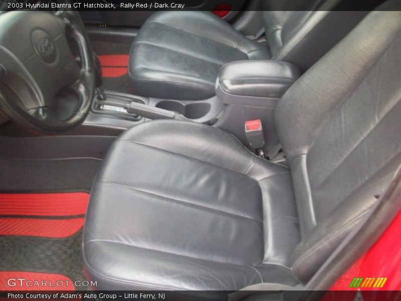 Rally Red / Dark Gray 2003 Hyundai Elantra GT Hatchback