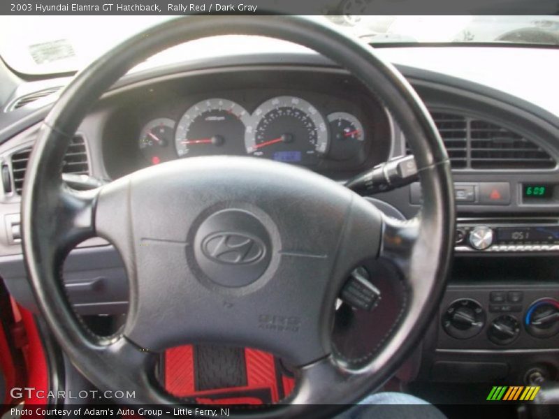Rally Red / Dark Gray 2003 Hyundai Elantra GT Hatchback