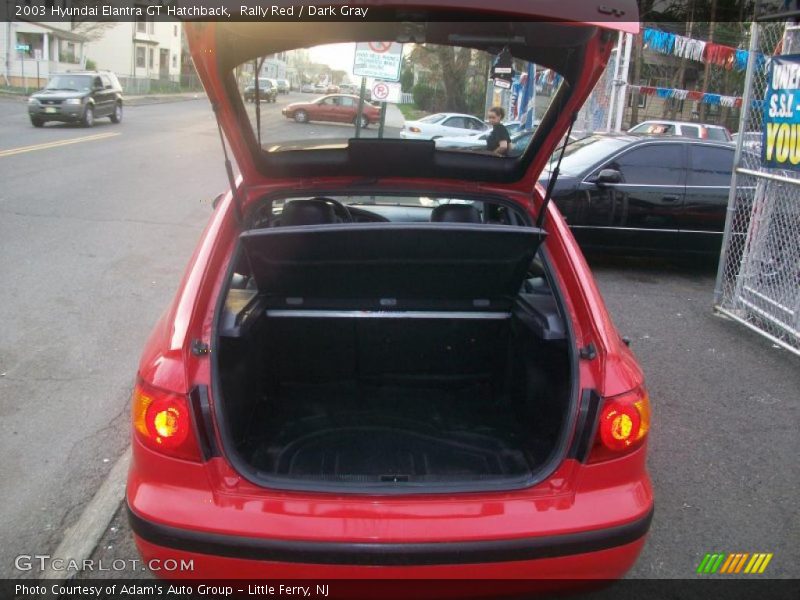 Rally Red / Dark Gray 2003 Hyundai Elantra GT Hatchback