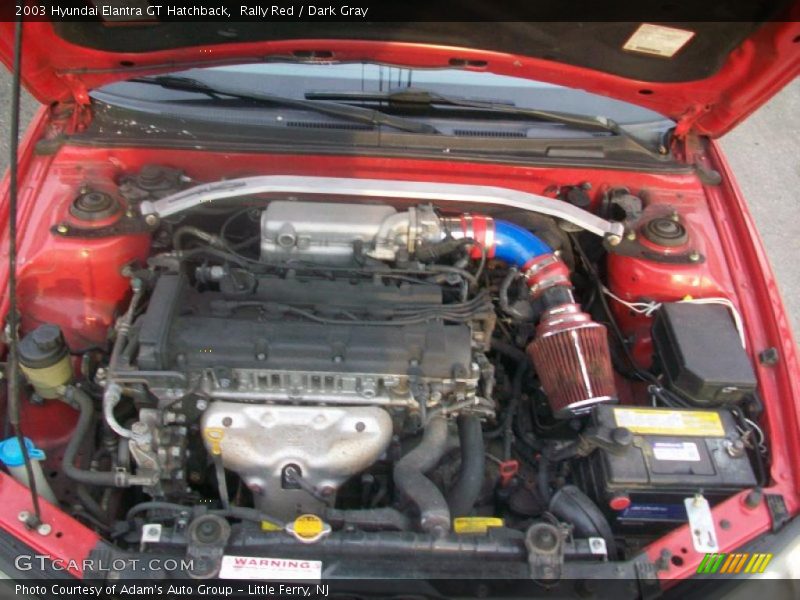 Rally Red / Dark Gray 2003 Hyundai Elantra GT Hatchback