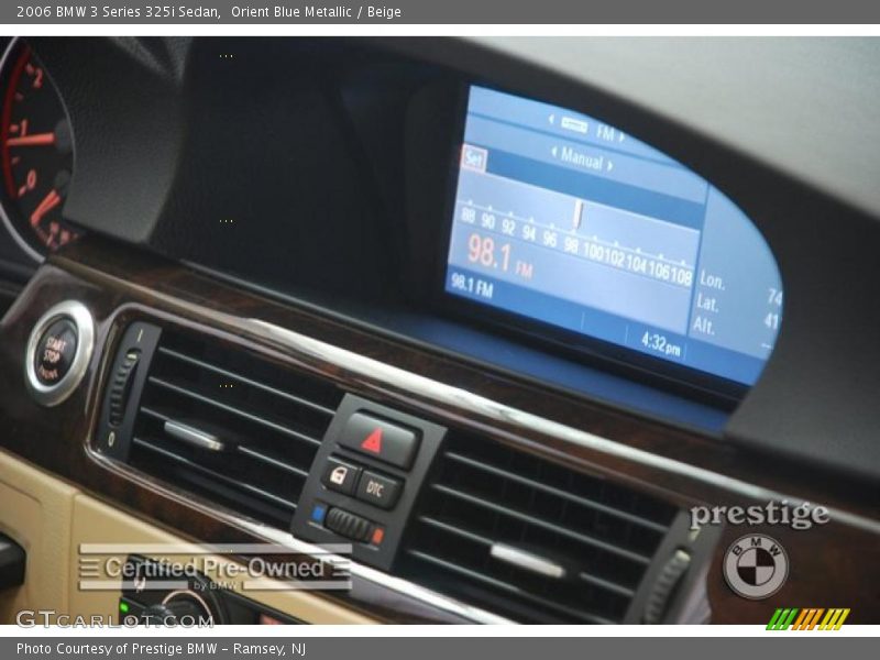 Orient Blue Metallic / Beige 2006 BMW 3 Series 325i Sedan
