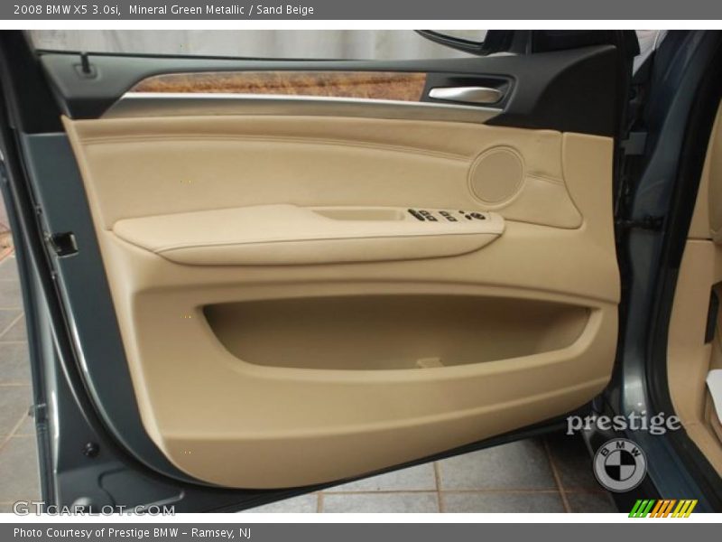 Mineral Green Metallic / Sand Beige 2008 BMW X5 3.0si