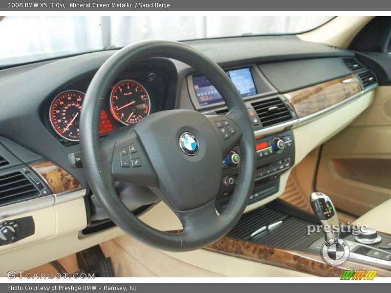 Mineral Green Metallic / Sand Beige 2008 BMW X5 3.0si