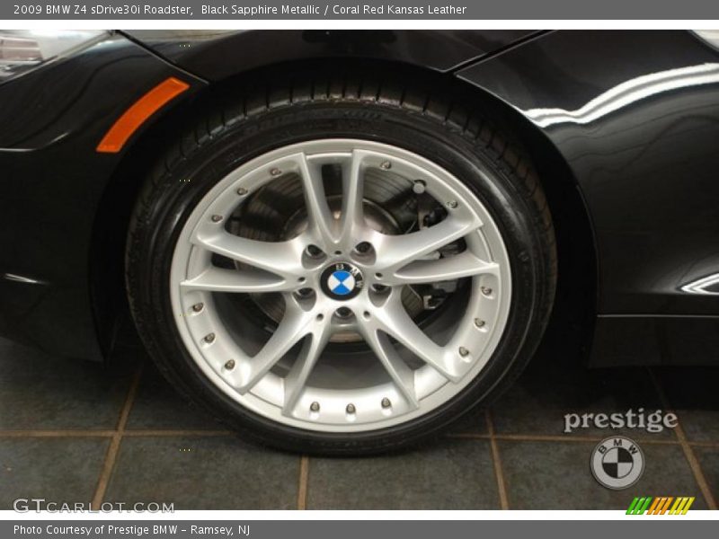 Black Sapphire Metallic / Coral Red Kansas Leather 2009 BMW Z4 sDrive30i Roadster