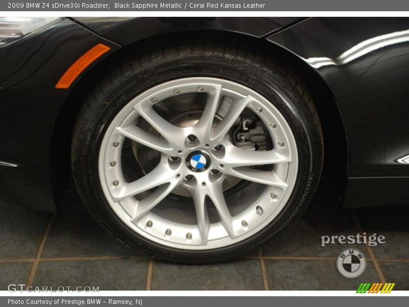 Black Sapphire Metallic / Coral Red Kansas Leather 2009 BMW Z4 sDrive30i Roadster