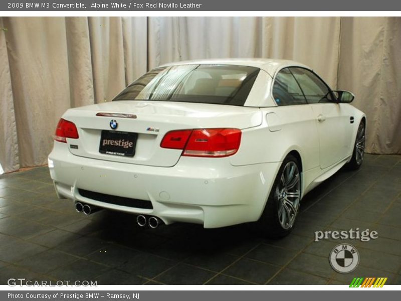 Alpine White / Fox Red Novillo Leather 2009 BMW M3 Convertible
