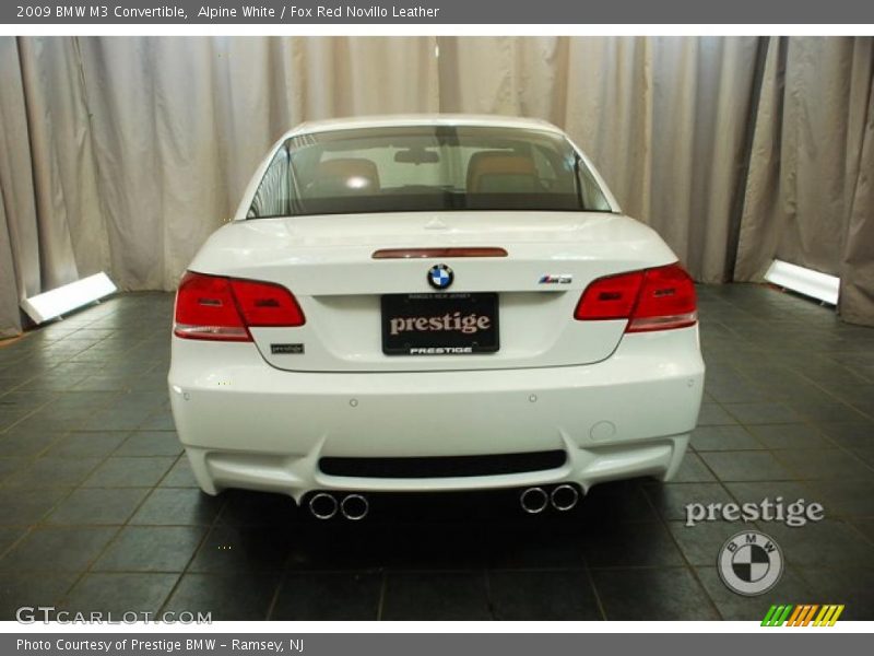 Alpine White / Fox Red Novillo Leather 2009 BMW M3 Convertible