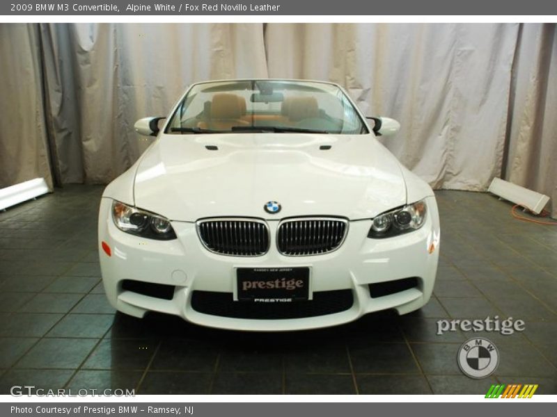 Alpine White / Fox Red Novillo Leather 2009 BMW M3 Convertible