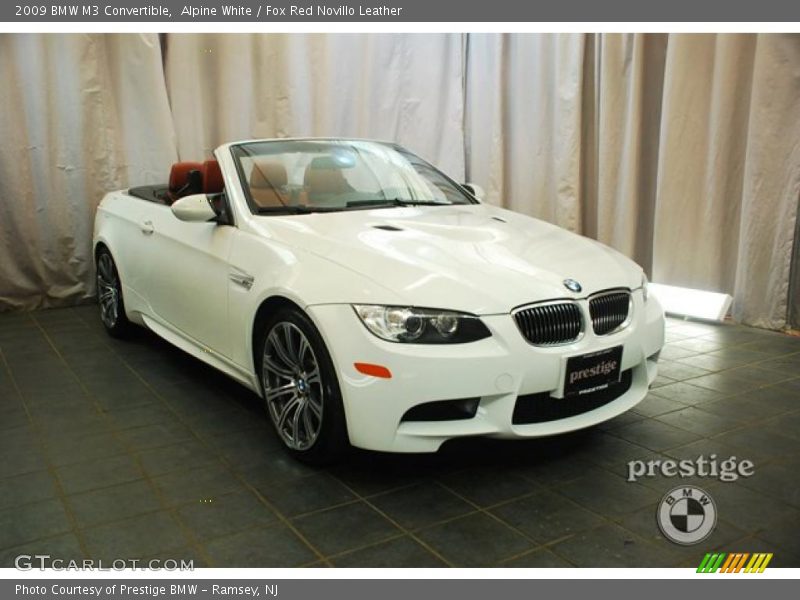 Alpine White / Fox Red Novillo Leather 2009 BMW M3 Convertible