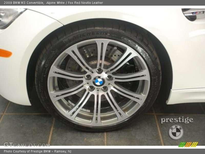 Alpine White / Fox Red Novillo Leather 2009 BMW M3 Convertible
