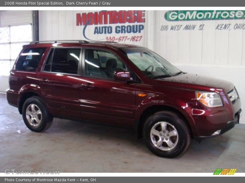Dark Cherry Pearl / Gray 2008 Honda Pilot Special Edition