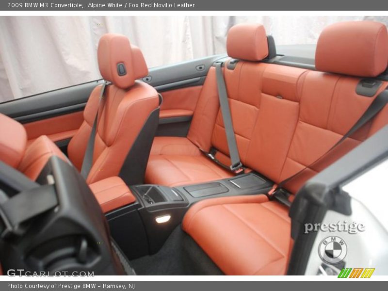 Alpine White / Fox Red Novillo Leather 2009 BMW M3 Convertible