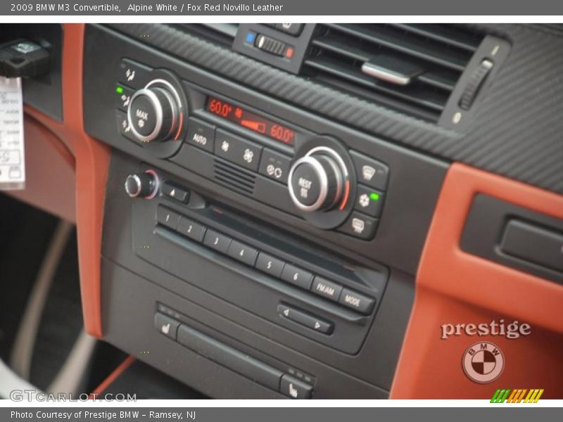 Alpine White / Fox Red Novillo Leather 2009 BMW M3 Convertible