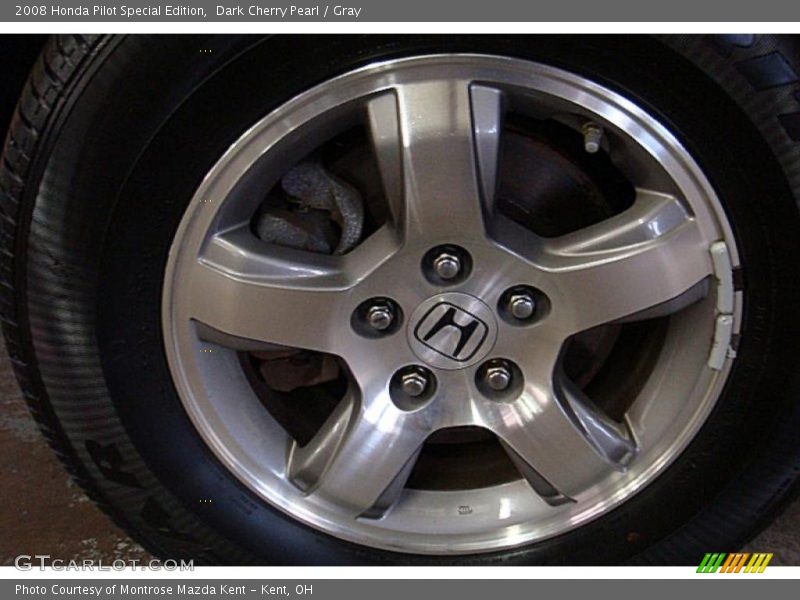 Dark Cherry Pearl / Gray 2008 Honda Pilot Special Edition