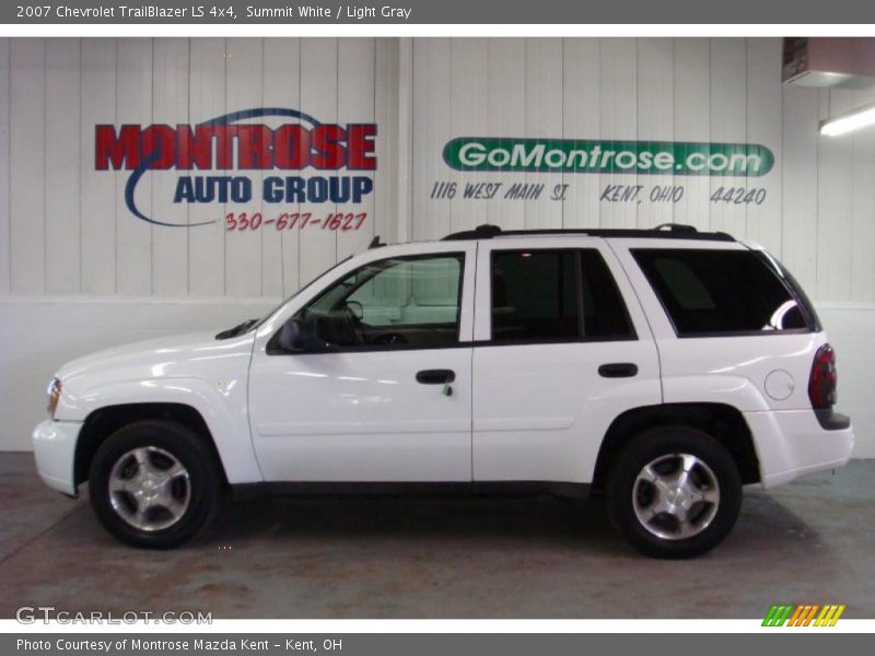 Summit White / Light Gray 2007 Chevrolet TrailBlazer LS 4x4
